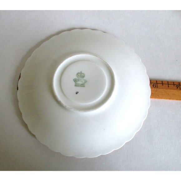 Vintage Aynsley Cabbage Rose Teacup Tea Cup Cup Saucer Bone China Artist Signed - Picture 9 of 10